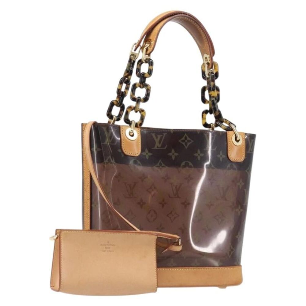Louis Vuitton Sac Ambre Monogram Vinyl Brown Plastic Handbag